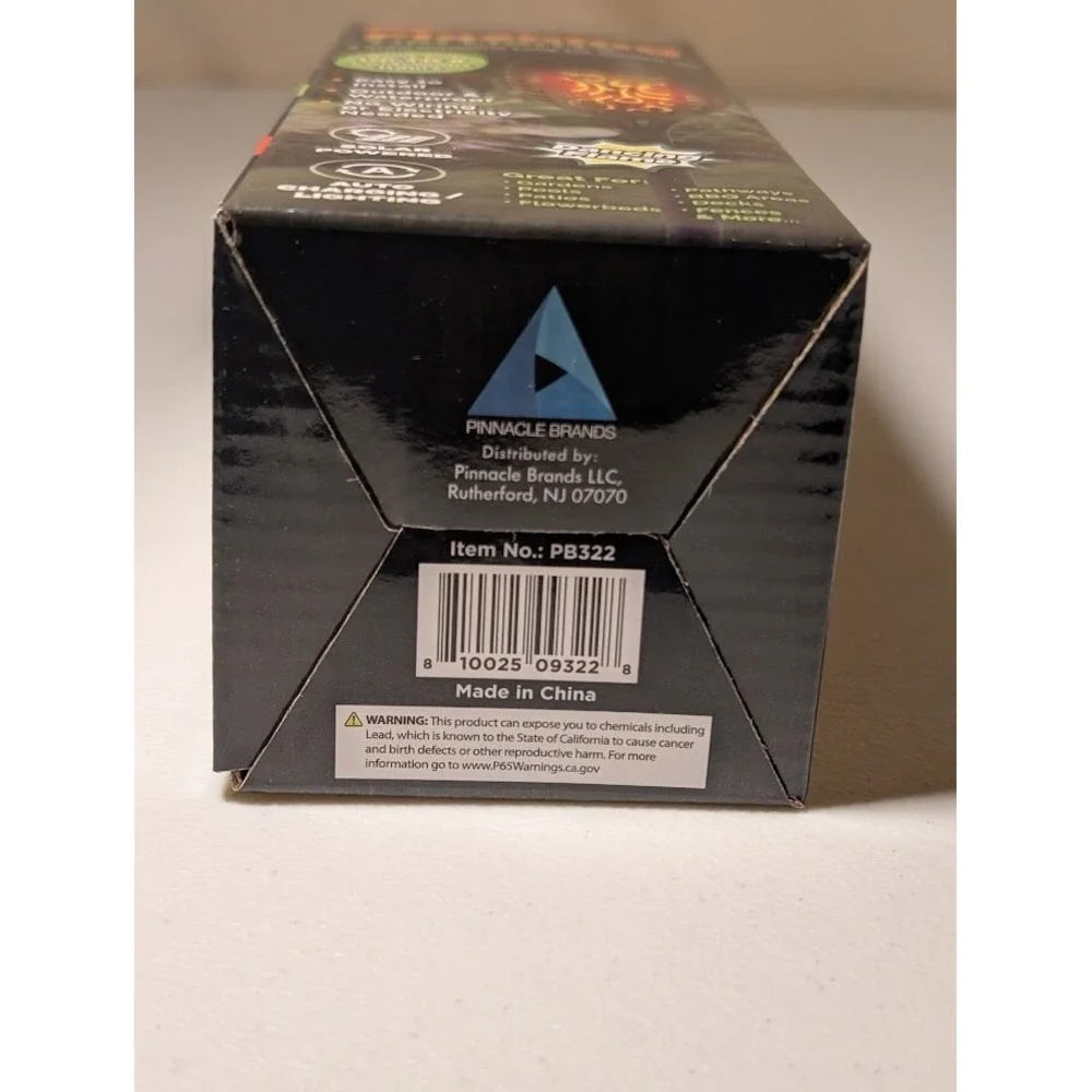 Solasa Flashing Tiki Lights Solar LED Outdoor Waterproof Distressed Box - Picture 4 of 4